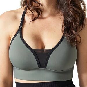 BLANQI® BODY™ Adjustable Racerback Nursing Bra Green Small